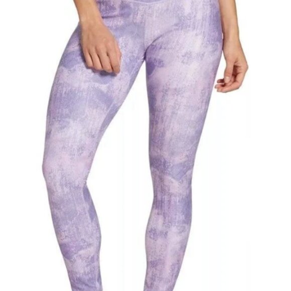 Lavender & Pink Cali Geometric Printed, Full-Length High-Rise Leggings - Picture 2 of 4